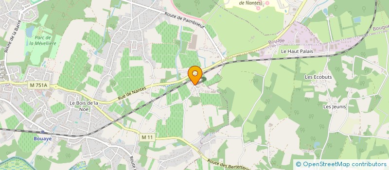 localisation de l'entreprise EARL DOMAINE DE LA BARCALAIS à BOUAYE
