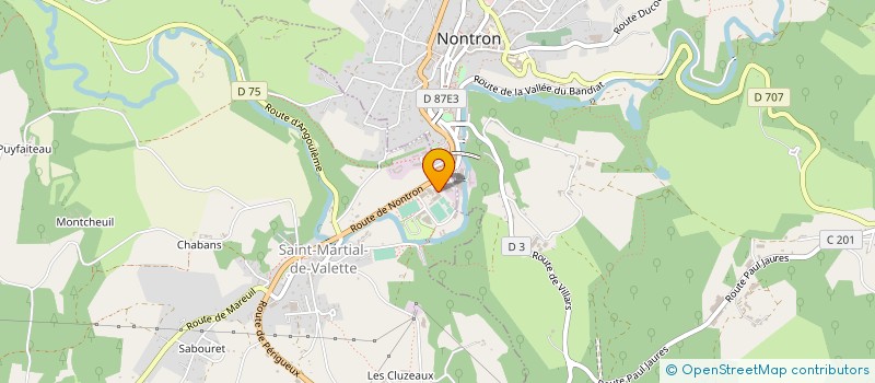 localisation de l'entreprise EARL DOMAINE DE LA BERLOTTE  NONTRON