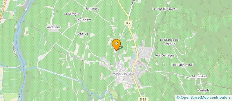 localisation de l'entreprise EARL DOMAINE DE LA BRUNE  VACQUEYRAS