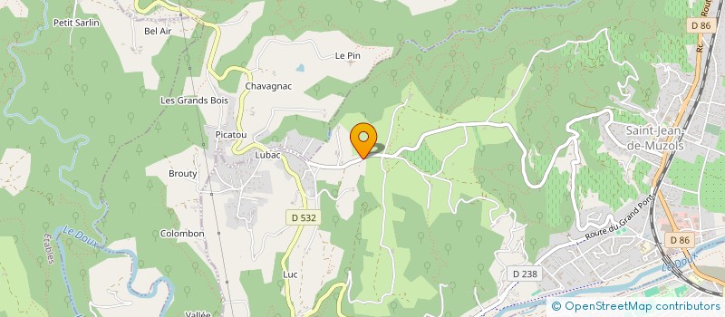 localisation de l'entreprise EARL DOMAINE DE LA COTE SAINTE EPINE  SAINT-JEAN-DE-MUZOLS