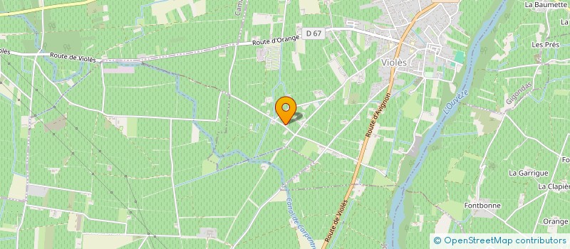 localisation de l'entreprise EARL DOMAINE DE LA COUQUIHADO  VIOLES