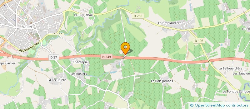 localisation de l'entreprise EARL DOMAINE DE LA FESSARDIERE à VALLET