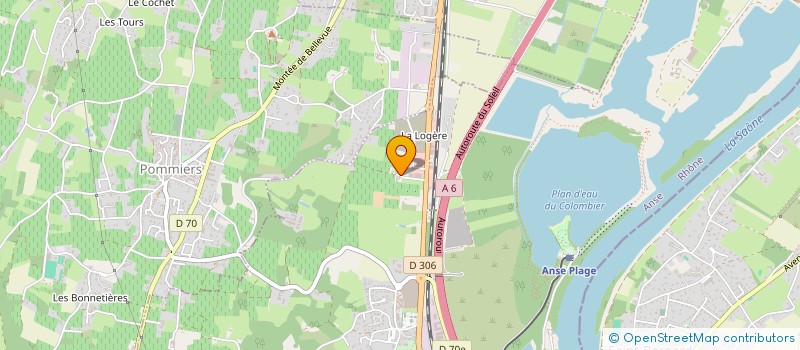 localisation de l'entreprise EARL DOMAINE DE LA LOGERE  ANSE