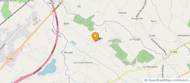 localisation de l'entreprise EARL DOMAINE DE LA TAUGE  SAINT-ETIENNE-DE-TULMONT