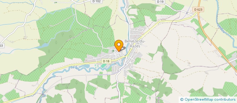 localisation de l'entreprise EARL DOMAINE DE MALAFOSSE  BELVEZE-DU-RAZES