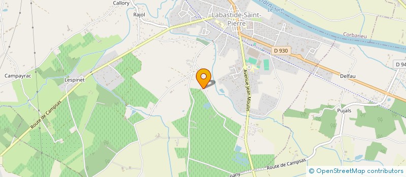localisation de l'entreprise EARL DOMAINE DE SAINT PIERRE  LABASTIDE-SAINT-PIERRE