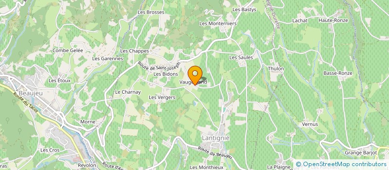 localisation de l'entreprise EARL DOMAINE DE VAUGERVANDS à LANTIGNIE