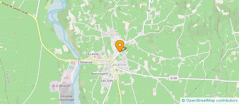 localisation de l'entreprise EARL DOMAINE DES BEAUCHIERES  CAIRANNE