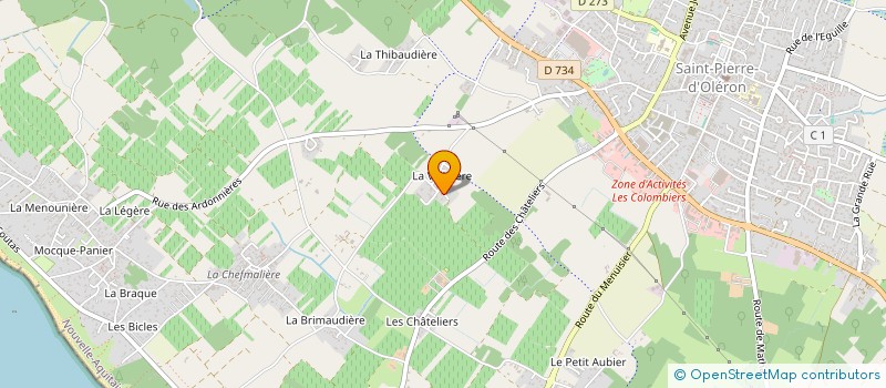 localisation de l'entreprise EARL DOMAINE DES CLEFS  SAINT-PIERRE-D OLERON