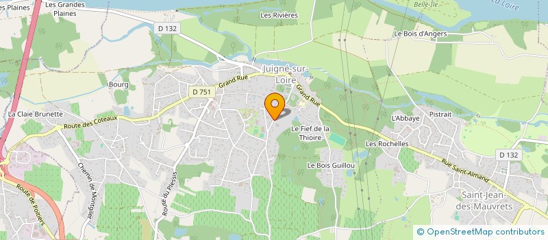 localisation de l'entreprise EARL DOMAINE DES DEUX MOULINS à LES GARENNES SUR LOIRE