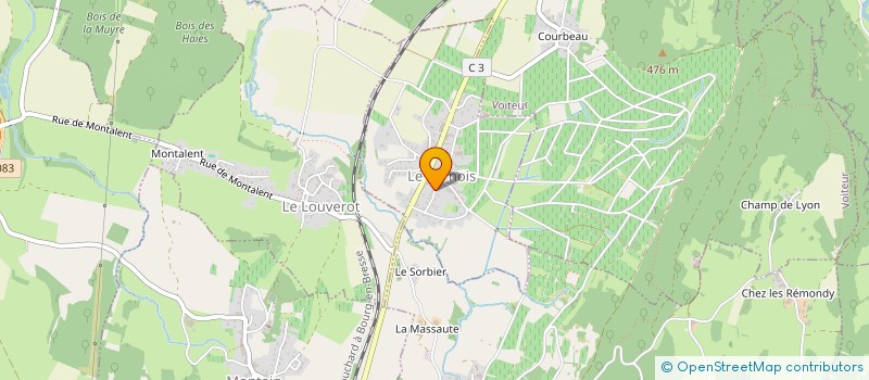 localisation de l'entreprise EARL DOMAINE DES PARELLES  LE VERNOIS