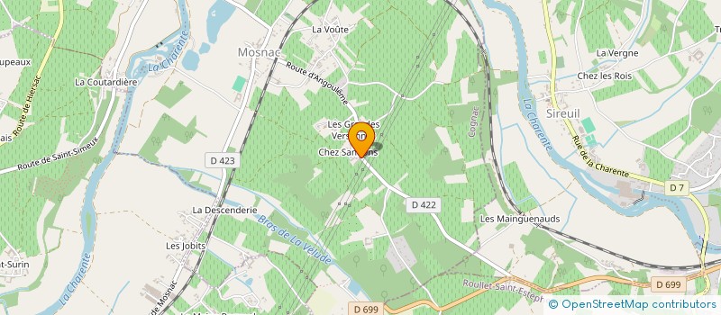 localisation de l'entreprise EARL DOMAINE DES SANDONS  SEGONZAC