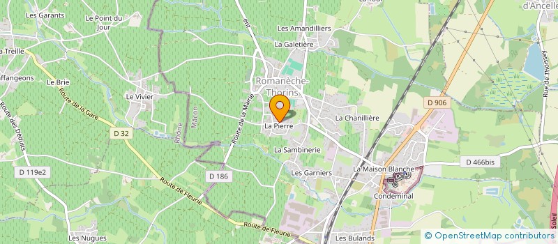 localisation de l'entreprise EARL DOMAINE DESPERRRIER à ROMANECHE-THORINS