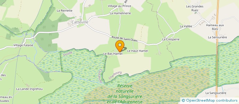 localisation de l'entreprise EARL DOMAINE DU HAUL à CATTEVILLE