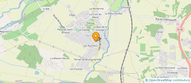 localisation de l'entreprise EARL DOMAINE DU MURIER à BALZAC