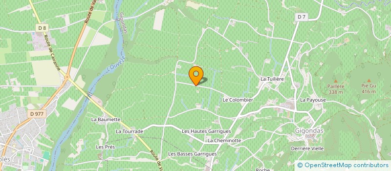 localisation de l'entreprise EARL DOMAINE DU PESQUIER BOUTIERE & FILS  GIGONDAS