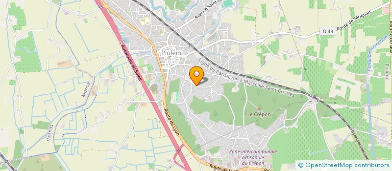 localisation de l'entreprise EARL DOMAINE DU ROUCAS BLANC  PIOLENC