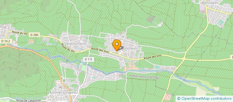 localisation de l'entreprise EARL DOMAINE DU VALLON  KAYSERSBERG VIGNOBLE