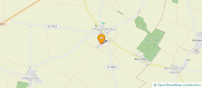 localisation de l'entreprise EARL DOMAINE DU VOISIN à TILLAY-LE-PENEUX