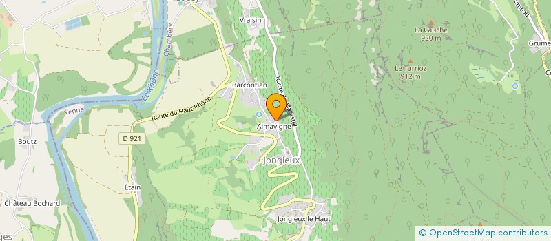 localisation de l'entreprise EARL DOMAINE DUPASQUIER  JONGIEUX