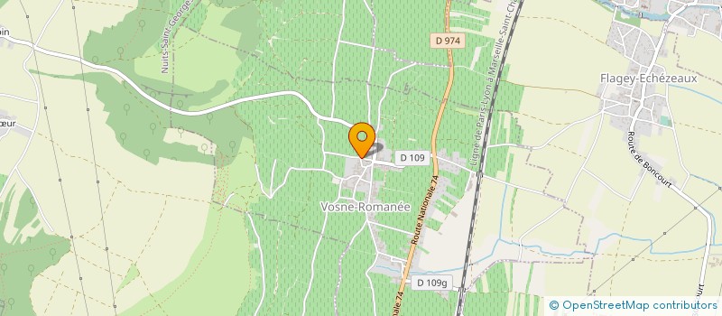 localisation de l'entreprise EARL DOMAINE FAIVRE à VOSNE-ROMANEE