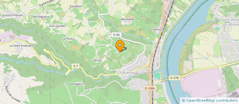 localisation de l'entreprise EARL  DOMAINE LAURENT BETTON  CHAVANAY