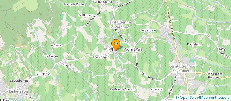 localisation de l'entreprise EARL DOMAINE LE MOULIN à SAINT-ETIENNE-LA-VARENNE
