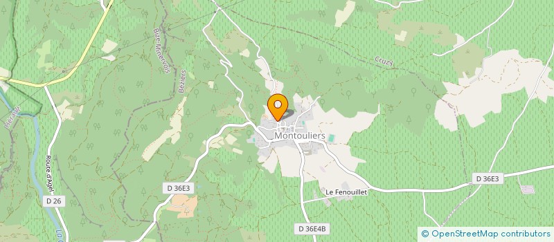 localisation de l'entreprise EARL DOMAINE LOU COLOMBIER à MONTOULIERS
