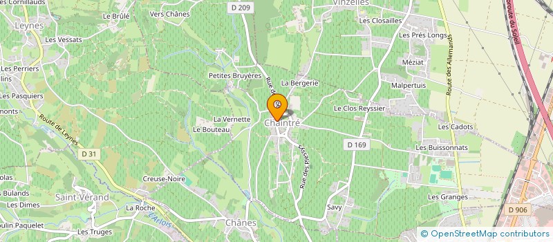 localisation de l'entreprise EARL DOMAINE MATHIAS  CHAINTRE