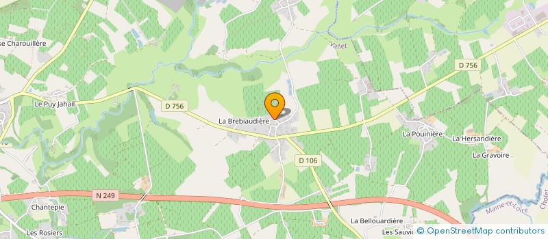 localisation de l'entreprise EARL DOMAINE PETITEAU à VALLET