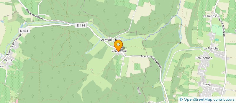 localisation de l'entreprise EARL DOMAINE PIERRE VESSIGAUD  SOLUTRE-POUILLY