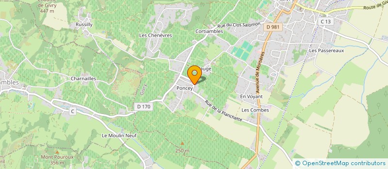 localisation de l'entreprise EARL DOMAINE RAGOT à GIVRY