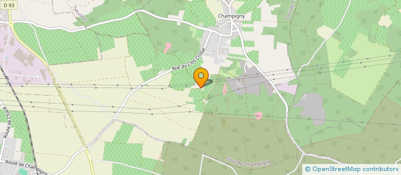 localisation de l'entreprise EARL DOMAINE RATRON à SOUZAY-CHAMPIGNY