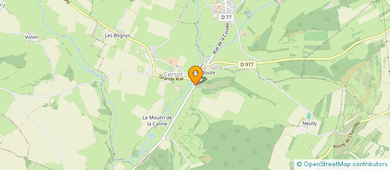 localisation de l'entreprise EARL DOMINIQUE BOUCHARD  BISSEY-SOUS-CRUCHAUD