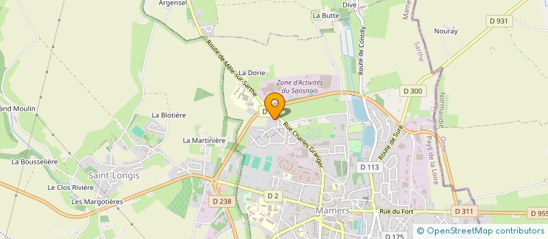 localisation de l'entreprise EARL DORI PILIERE  MAMERS