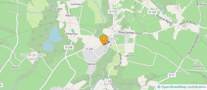 localisation de l'entreprise EARL DOUBLET  RAUZAN