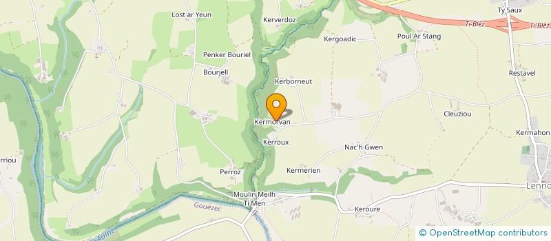 localisation de l'entreprise EARL DOUGUET à GOUEZEC