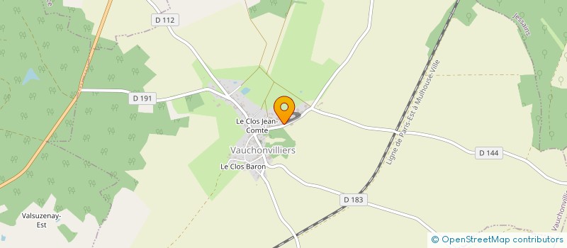 localisation de l'entreprise EARL DRIAT BERGERAT  VAUCHONVILLIERS