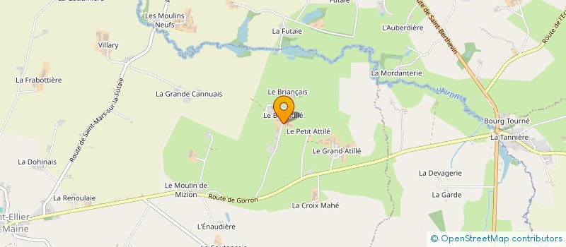 localisation de l'entreprise EARL DU BAS ATILLE  SAINT-ELLIER-DU-MAINE