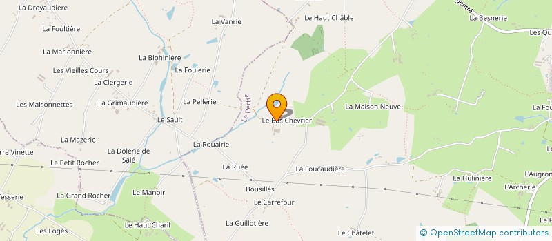 localisation de l'entreprise EARL DU BAS CHEVRIER  LE PERTRE