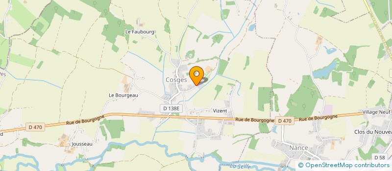 localisation de l'entreprise EARL DU BAS DE L'ETANG  COSGES