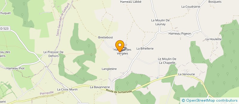 localisation de l'entreprise EARL DU BAS DE QUETTETOT à BRICQUEBEC-EN-COTENTIN