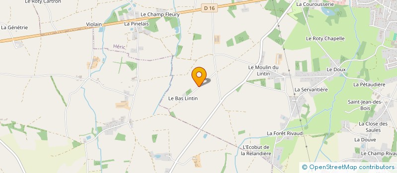 localisation de l'entreprise EARL DU BAS LINTIN  HERIC