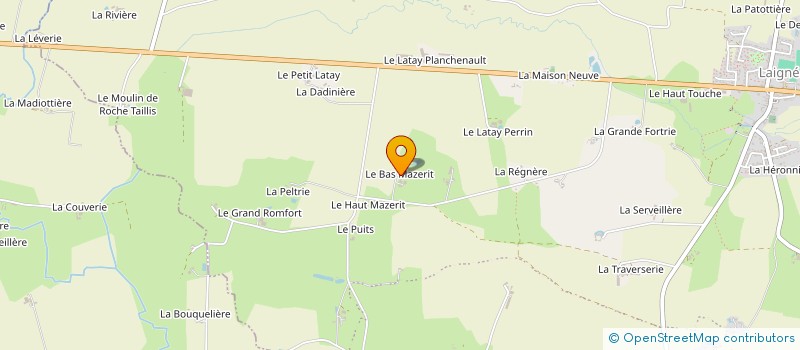 localisation de l'entreprise EARL DU BAS MAZERIT  PREE-D'ANJOU