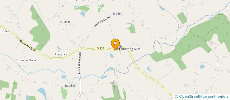 localisation de l'entreprise EARL DU BEL AIR  LAVERGNE