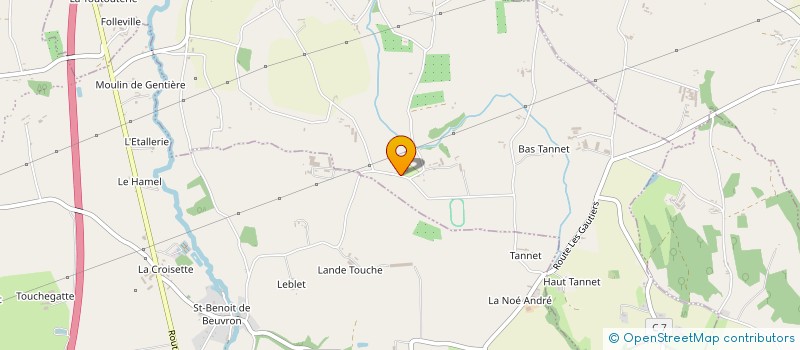 localisation de l'entreprise EARL DU BELIE  SAINT-SENIER-DE-BEUVRON