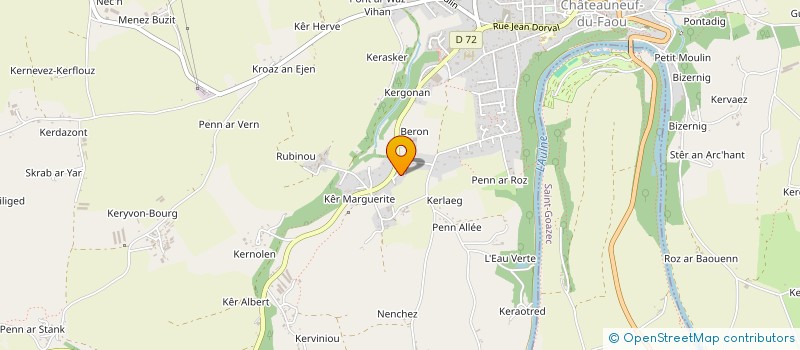 localisation de l'entreprise EARL DU BERON à CHATEAUNEUF-DU-FAOU