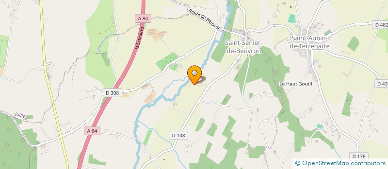 localisation de l'entreprise EARL DU BEUVRON à SAINT-SENIER-DE-BEUVRON