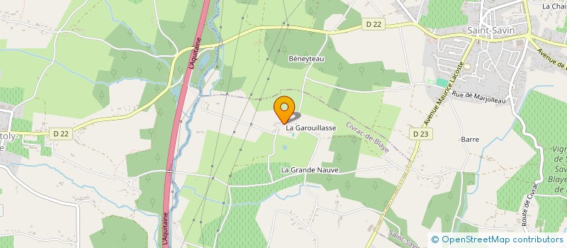 localisation de l'entreprise EARL DU BIONEUR  CIVRAC-DE-BLAYE