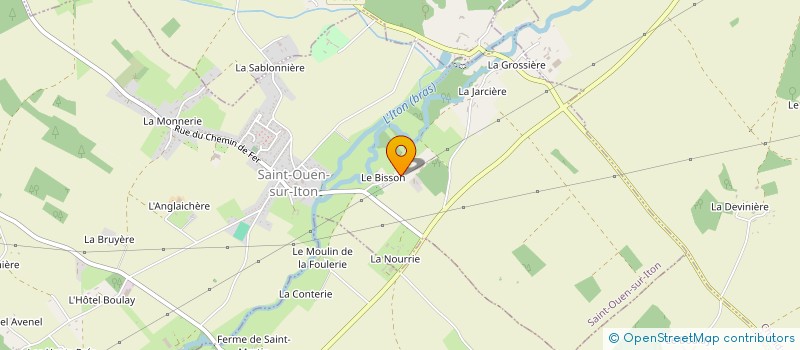 localisation de l'entreprise EARL DU BISSON à SAINT-OUEN-SUR-ITON